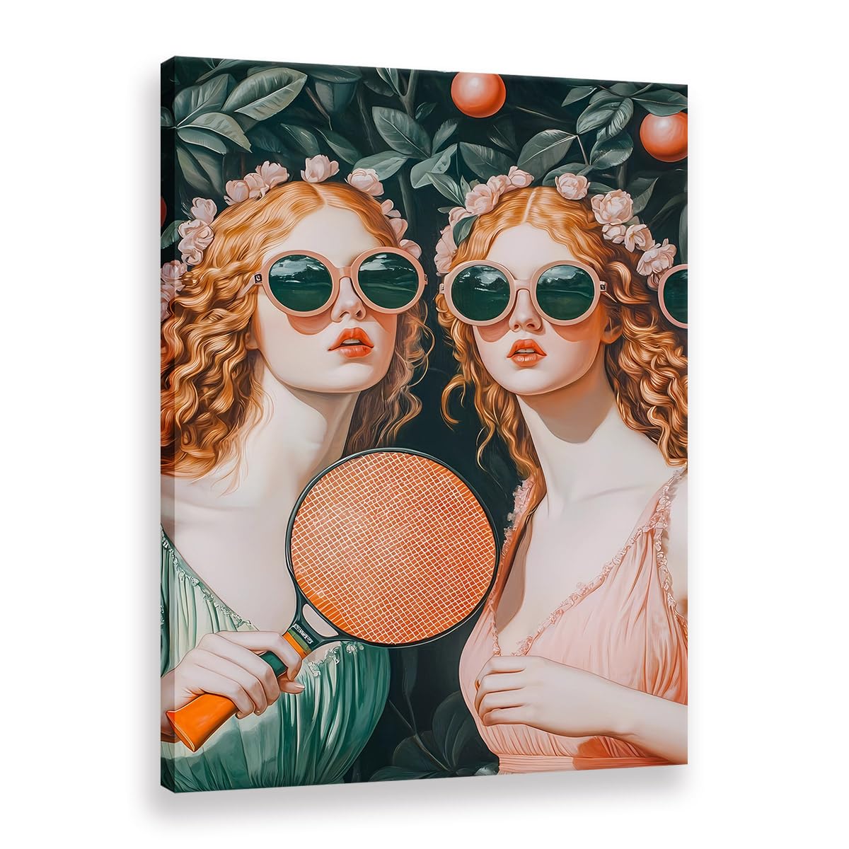 Peinture murale imprimée Les Nymphes Jouent Au Ballon pour salon lumineux et chambre parentale