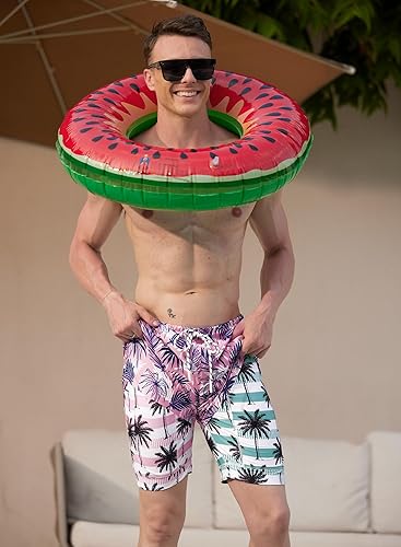 Miniatura 8 de Mainfini Bañador de compresión para hombre, Hoja de coco y plátano