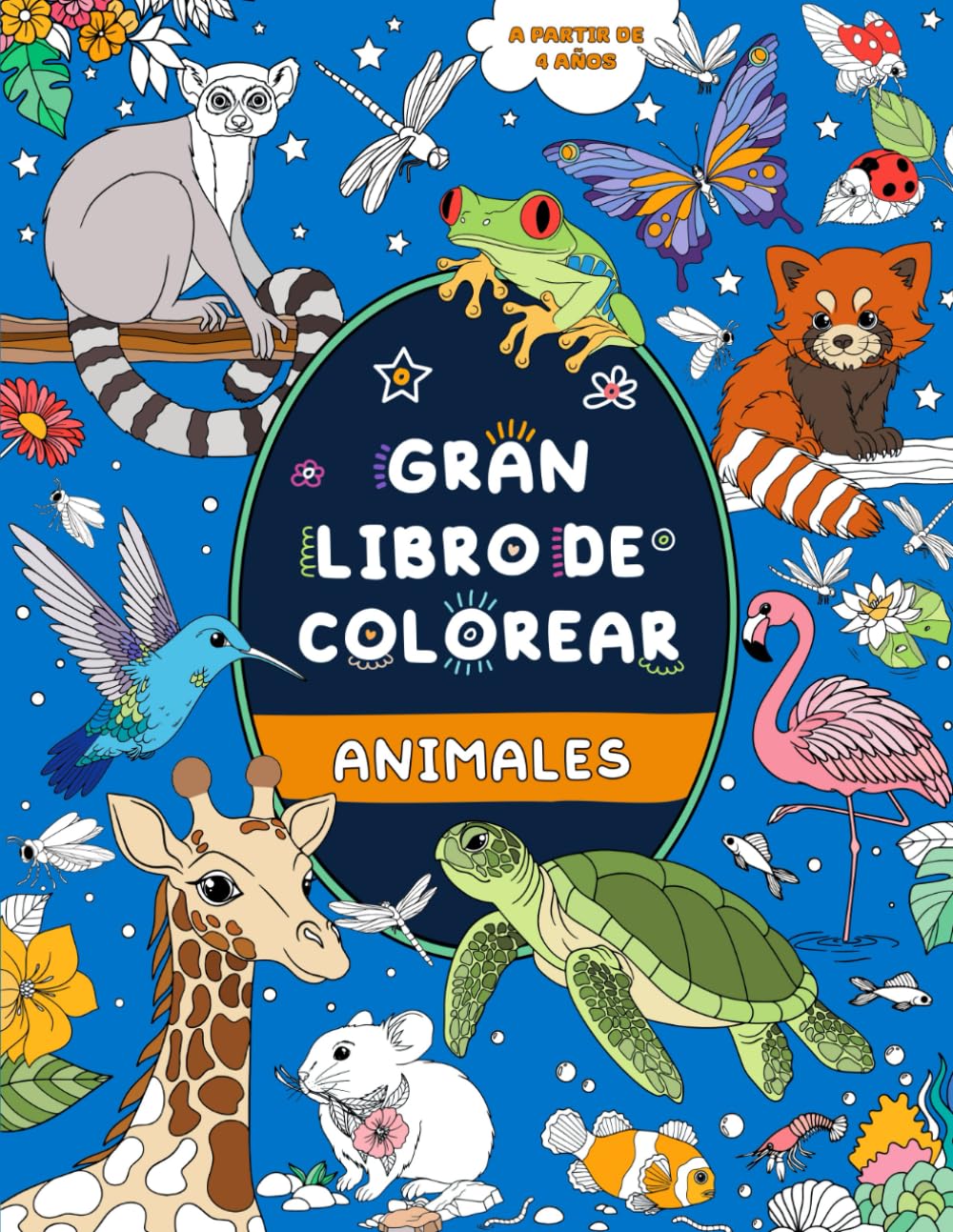 Gran libro de colorear: animales: A partir de 4 años