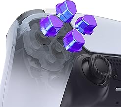 eXtremeRate Ergonomic Split Dpad Buttons (SDP Buttons) for PS5 Controller, Chameleon Purple Blue Independent Dpad Direction Buttons for PS5, for PS4 All Model Controller - Controller NOT Included