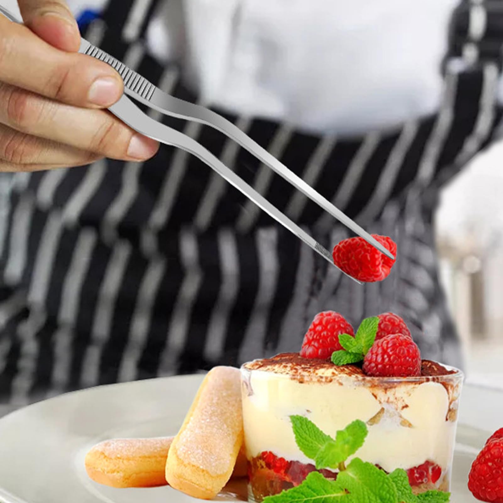 Pince à épiler Marindo Grill, pince à cuisiner avec embouts en silicone, pince à