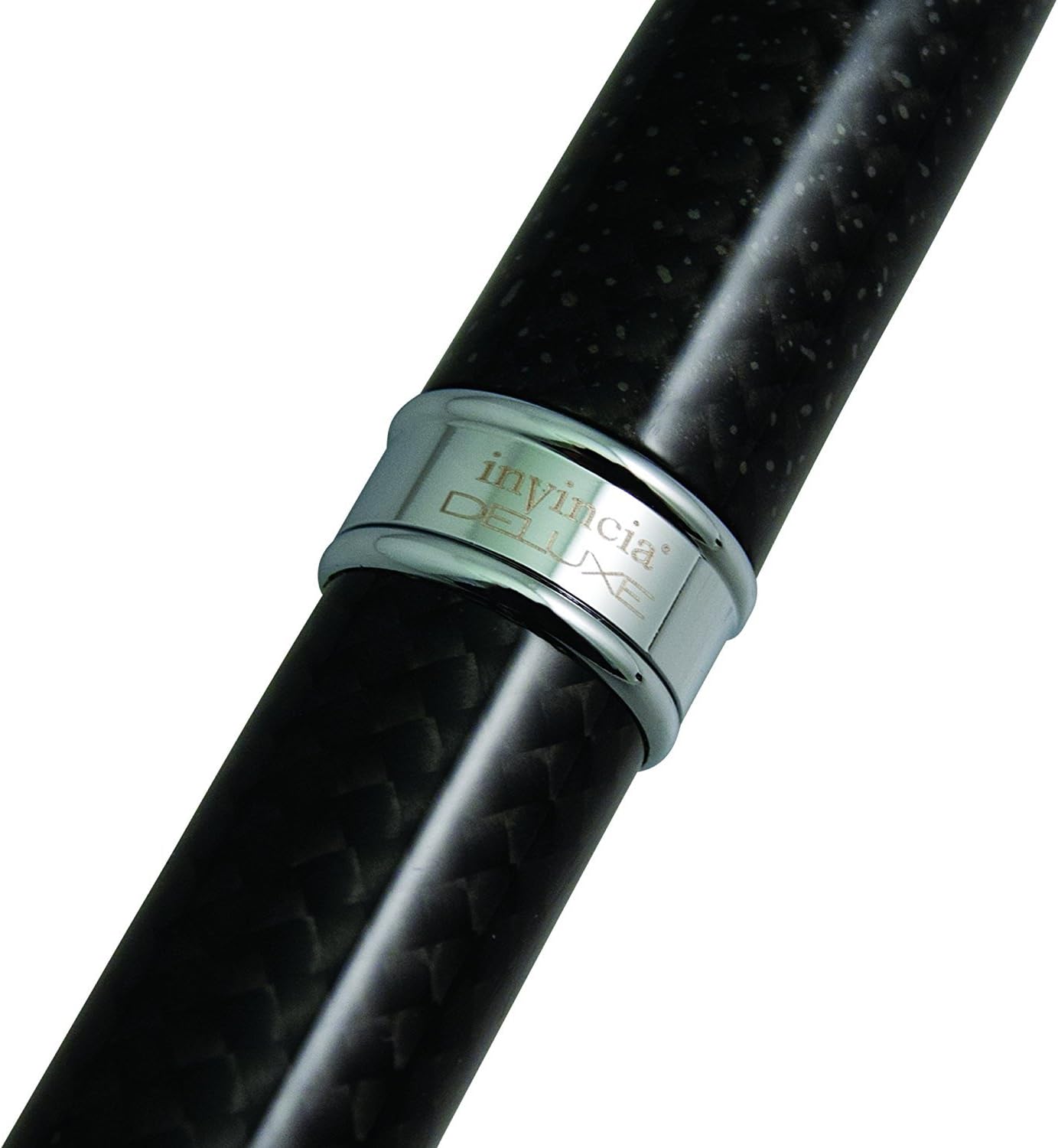 Monteverde Invincia Deluxe Ballpoint Pen - Chrome, Carbon Fiber Design, Premium Writing Instrument
