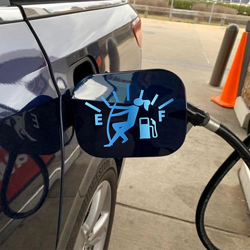 Miniatura 9 de HungMieh Calcomanías de alto consumo de gas para automóviles, divertidas calcomanías de automóvil para tanque de combustible, puerta de gas,