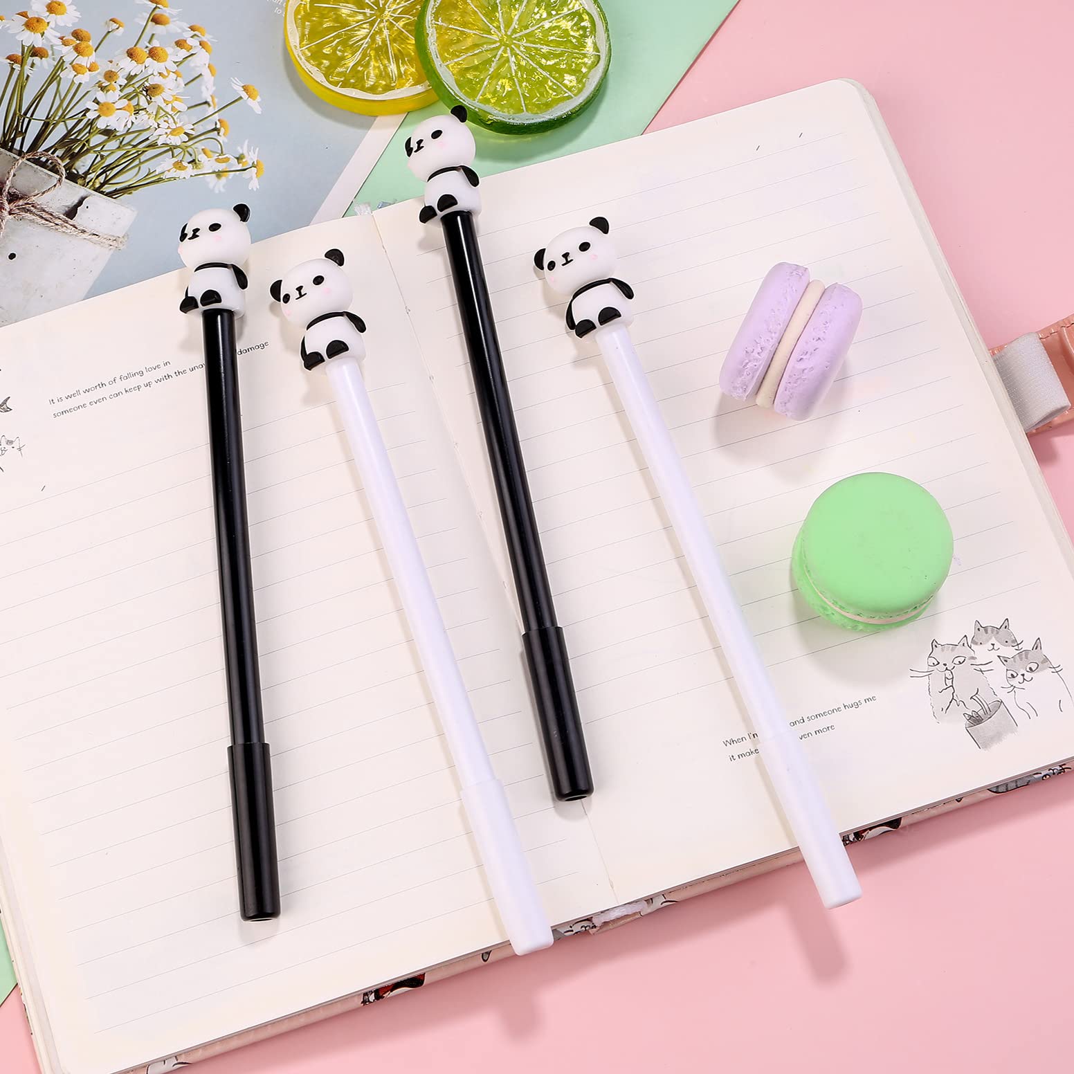 i-Total 10 kleuren pen Panda - Retro pen - Confetti Campus