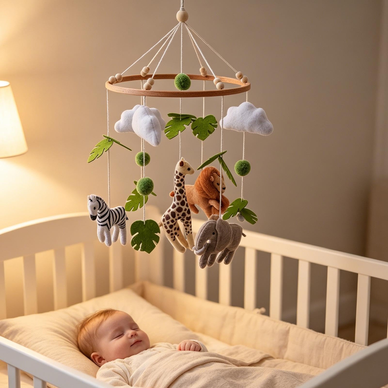 Decorazione per la cameretta dei bambini | Mobile in feltro fatto a mano per la cameretta dei bambini, per calmare e per culla, lettino, cameretta dei bambini,