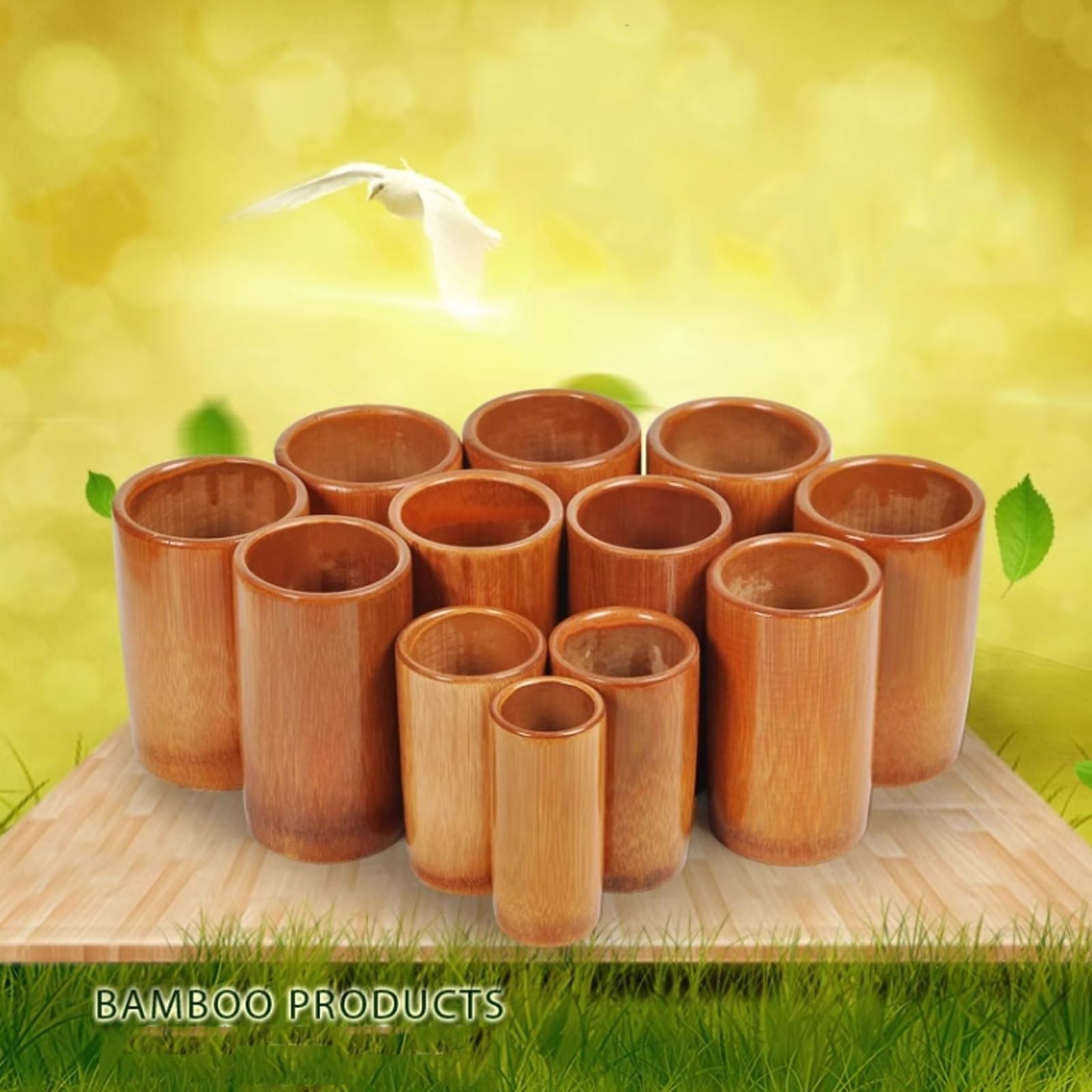 Set di coppette in bambù da 18/20/24 tazze, kit for terapia di coppettazione tradizionale con fuoco, coppette assorbenti for spa(20 cups set)