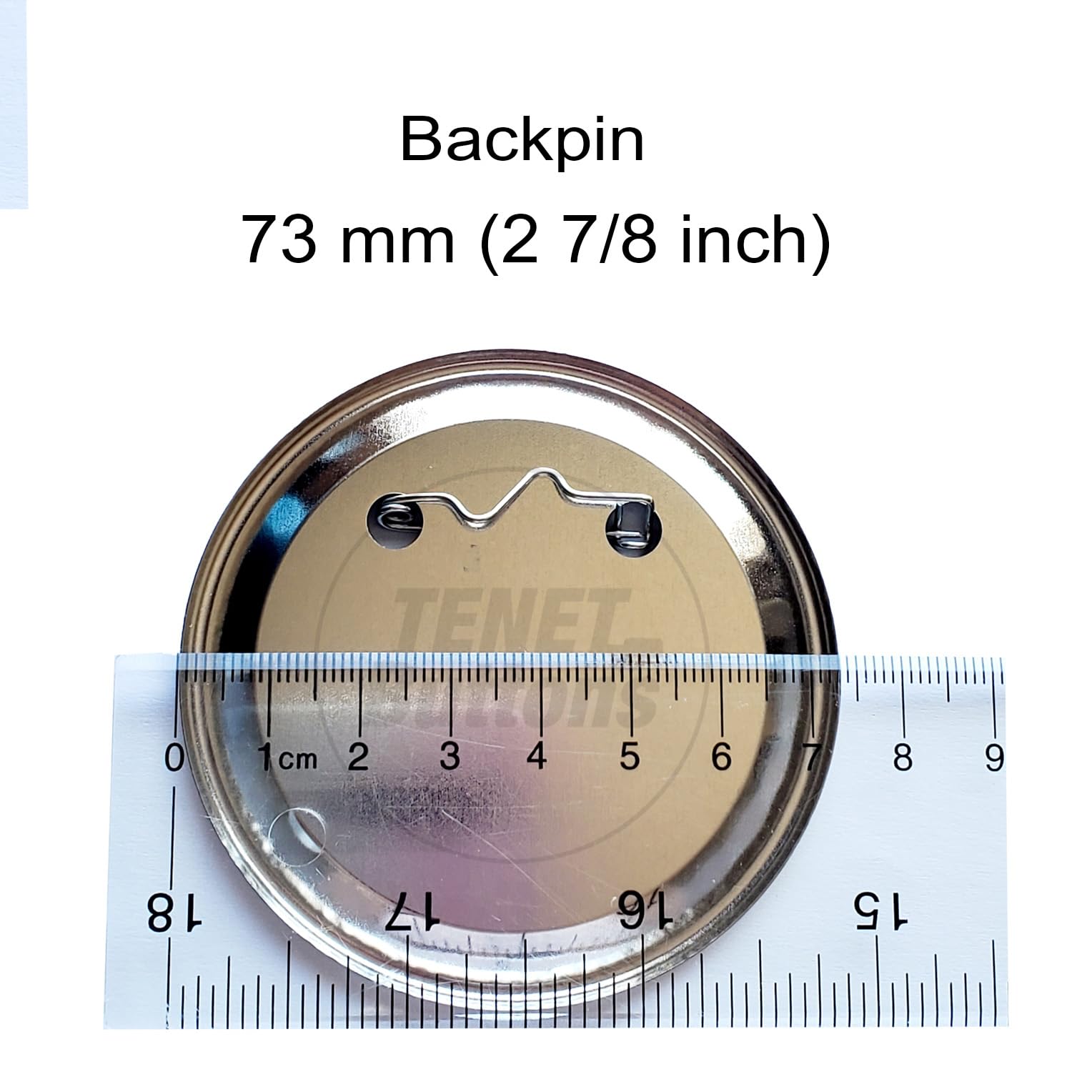 8 cm średnica 100 sztuk metalowych okrągłych przycisków części - metalowe materiały do produkcji identyfikatorów