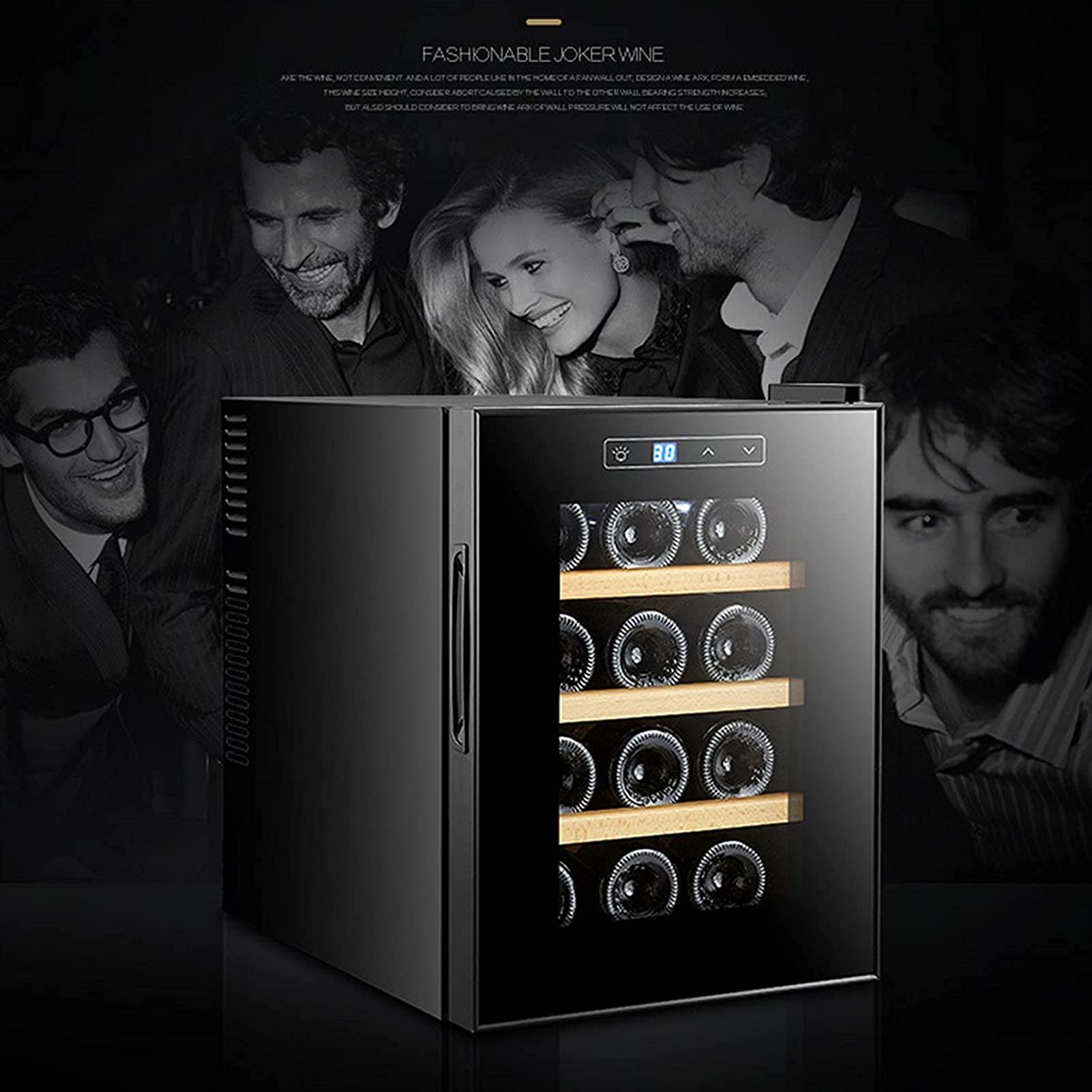 LJLZXPBUS 10 Bottle Compressor Wine Cooler Refrigerator | Large Wine Cellar | 41f-64f Digital Temperature Control Wine Fridge for Red, White, Champagne or g Wine on Fridge.com