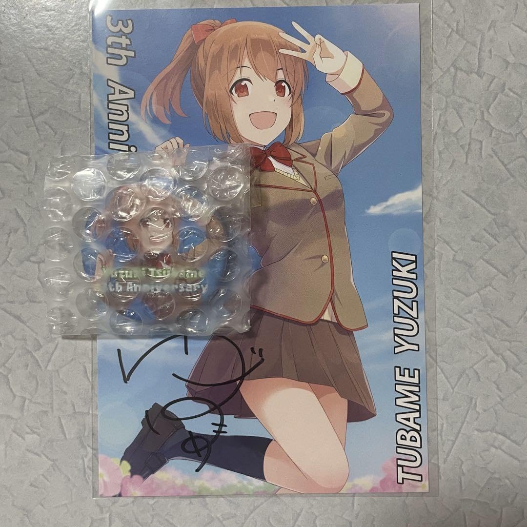 Amazon.co.jp: 柚木つばめ 3周年記念プレゼント 缶バッジ ポストカード