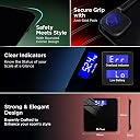 Dr Trust USA Zen Rechargeable Digital Electronic Weight Machine, CE approved with 3 Years Warranty, For Human Body 180Kg Capacity, Tempered Glass, LCD Display Personal Weighing Scale - 503 (Black) gallery image