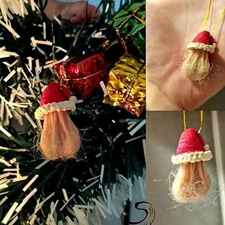 3D Testicle Christmas Ornament Set Balls