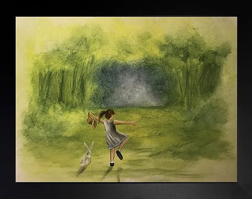 Buyartforless IF EDC400 - Lienzo decorativo para pared, 24 x 18 pulgadas, 1.25 pulgadas, 26.5 x 20.5 pulgadas, color verde