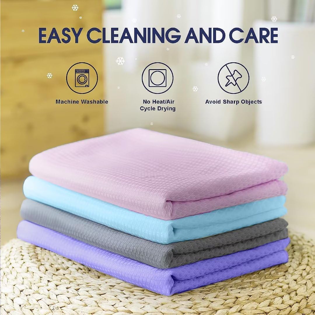 Kühlende Decke für Sommer Heißen Nächte 200 x 230 cm, extra groß Leichte Dünne Sommerdecke Decke Bambus Microfaser, Kühldecke für Menschen Kühlende Matratzenauflage für Bett Sofa Überall