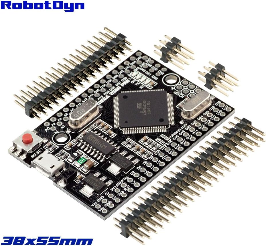 Mega 2560 PRO (Embed) CH340G/ ATmega2560-16AU, Boards compatible with Arduino Pro Mini and Arduino Mega 2560, Embedded Mega2560 Pro board Compatible for Arduino Mega 2560 R3 with Bootloader