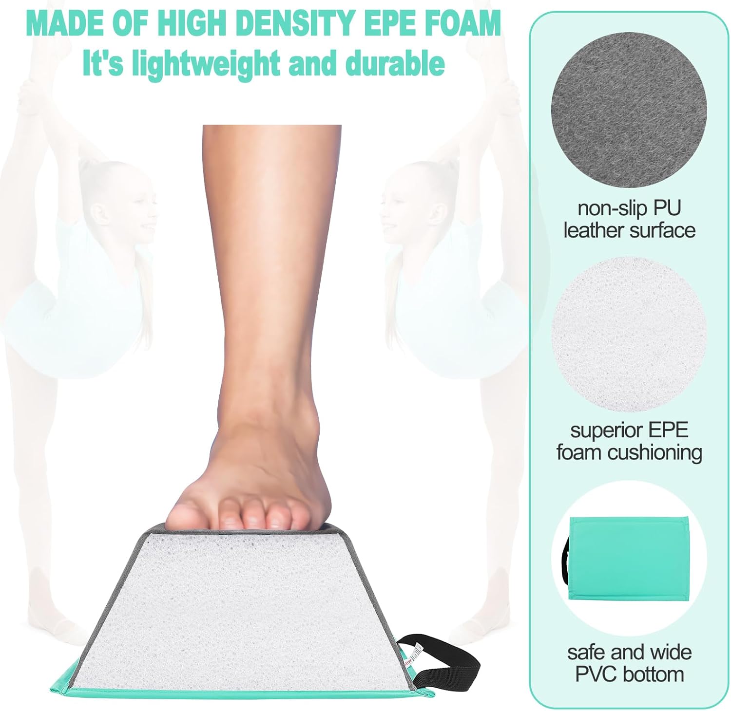 Cheer Flyer Stand Stunt Stand, PU Non-Slip Flyer Stand Cheer for Promotion and Development of Flexibility, Core Strength and Conditioning in Children and Adults