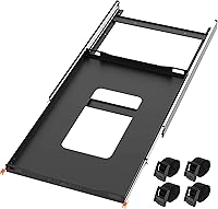 Vista 7 de ALL-TOP Tobogán para refrigerador con tabla de cortar, interior de 29.3 x 18.7 pulgadas, deslizador para refrigerador del vehículo con 4 correas