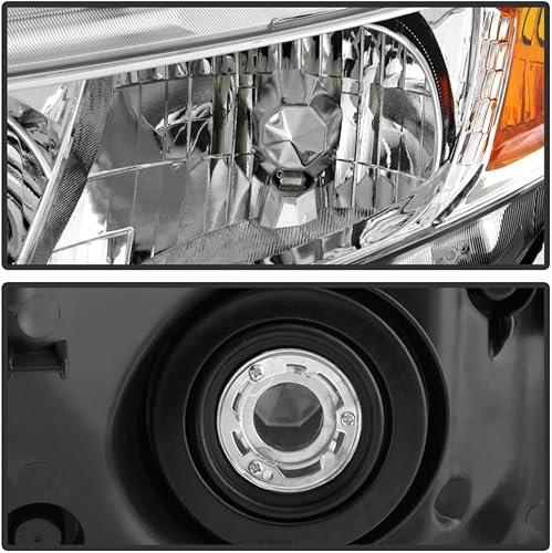 Miniatura 3 de ACANII - Para Honda Civic Sedan 12-13 Coupé 2012 2013 2014 2015 faros delanteros cromados 12-15 conductor + lado del pasajero