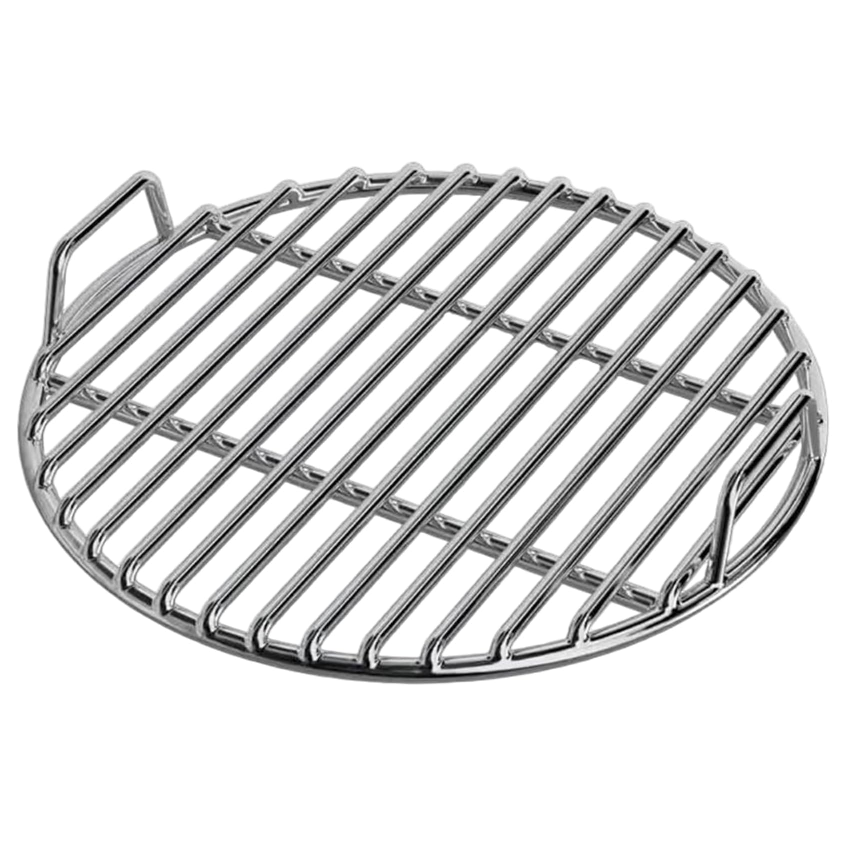 Lcarege Stainless Steel Grill Grate, Extra Thick Round Cooking Grill Grates Replacement with Handle for Charcoal Smoker Campfire Picnic Outdoor Cooking, 16 Inch