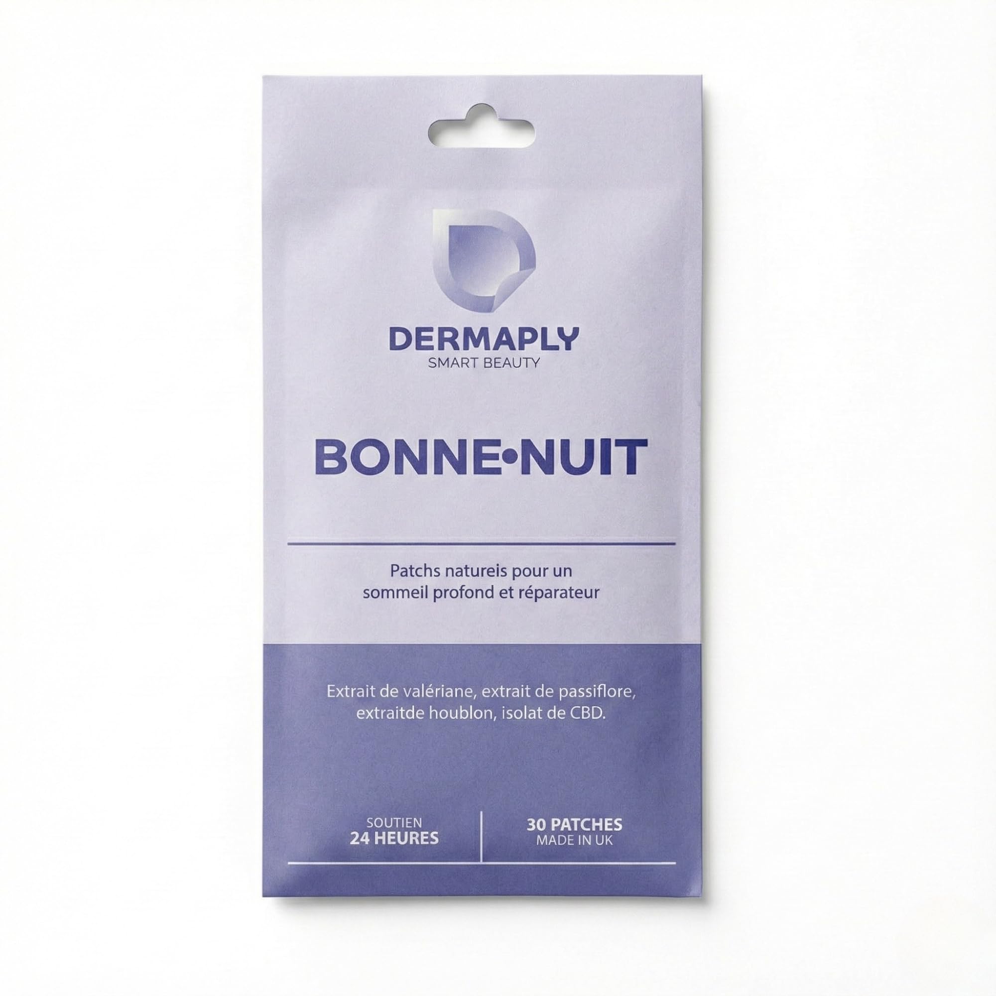 Patchs Naturels & Vegan – Nutriments Essentiels pour Sommeil, Énergie, Ménopause & Revitalisation - Dermaply | 30 Patches | 100% Naturel (Sommeil)