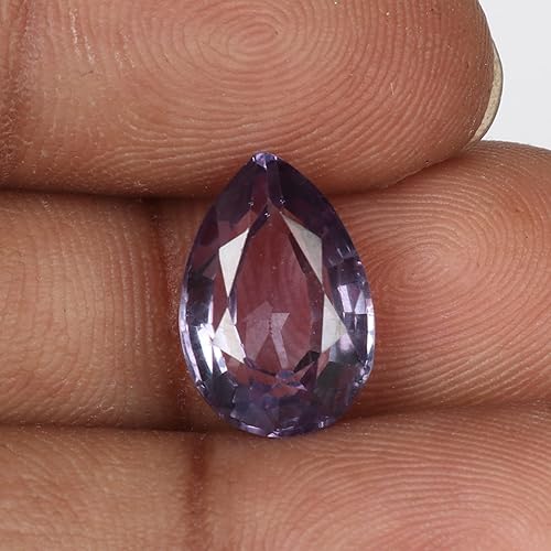 Miniatura 5 de GEMHUB Pandente facetado de corte de pera, anillo que hace pequeñas piedras que cambian de color de la piedra piedra preciosa suelta de alejandrita