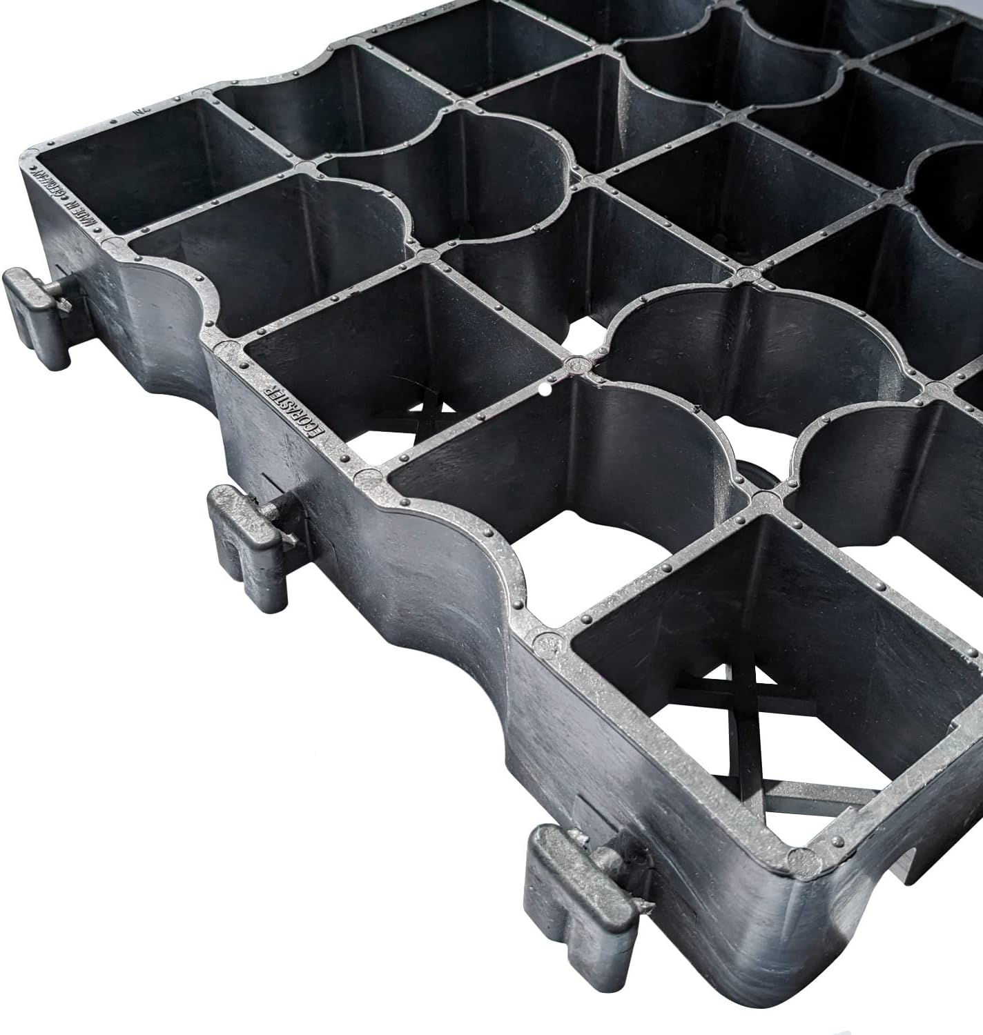 EcoGrid E50 Plastic Paving Grid | Outdoor Lorry Park Tiles | Plastic Grid System for Grass & Gravel Parking Areas | Exterior Porous Floor Tiles for Ground Reinforcement | Full Pallet (54.67 SQM)