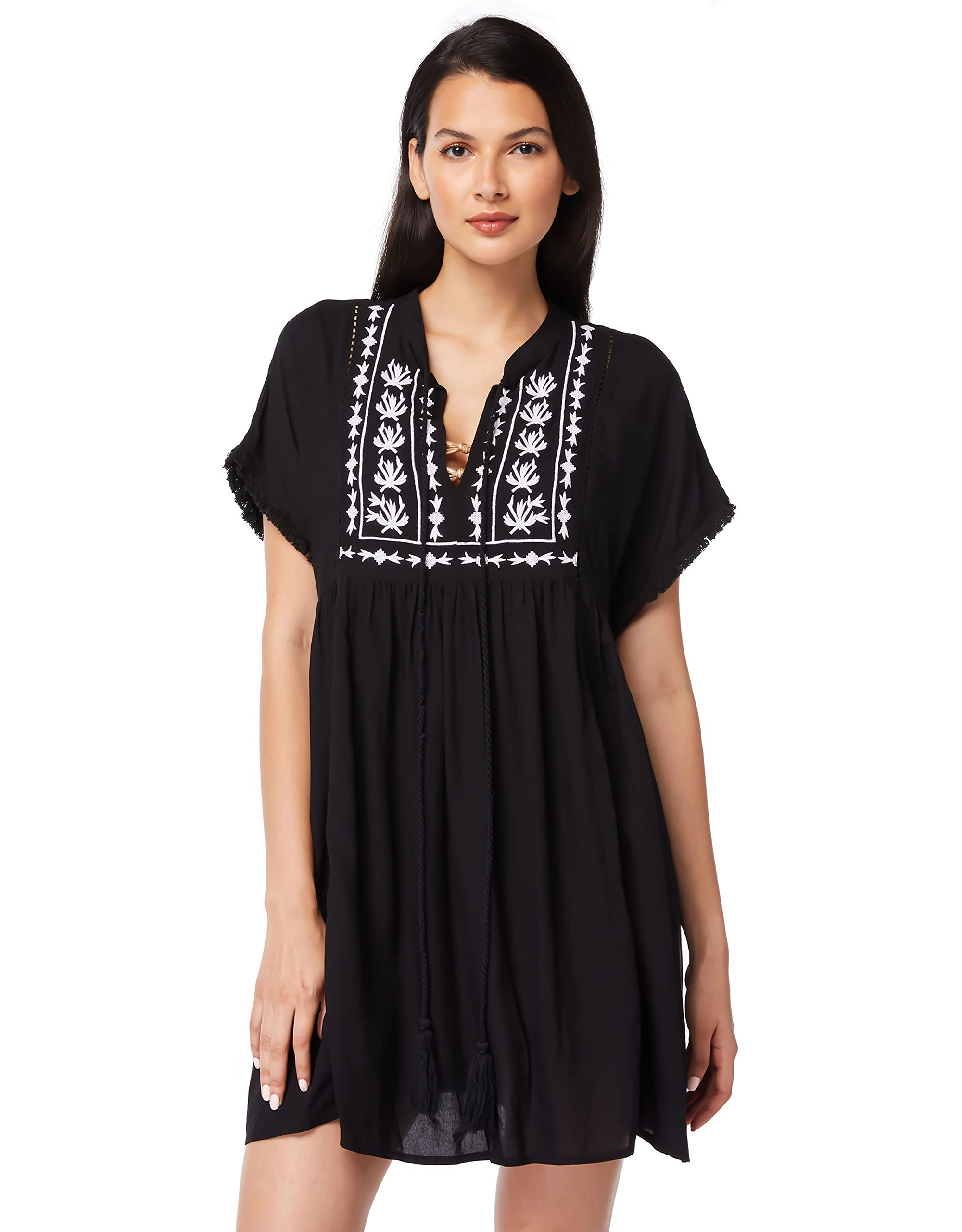 Bleu Rod BeattieRayon Short Dress, from India Bazaar, Size