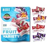 Perfect Delights Multipack Sun-Dried Fruits, Vegan, Healthy Snack Packs, Dried Fruits On-the-Go, Variety Fruit Pack For Kids & Adults, Apricots, Plums, Sour Cherries, Strawberries (8 Pack/ 2 of Each)