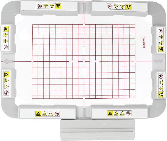 MagnaHoop Magnetic Hoop for Brother Innovis NQ1700E NQ1600E NQ1400E NQ3600D Dream Machine 2 VE2200 4000D 1500D V7 V5 VM5200 and Babylock, Metal Magnet Embroidery Machine Sash Frame (5x7-SA439MK)