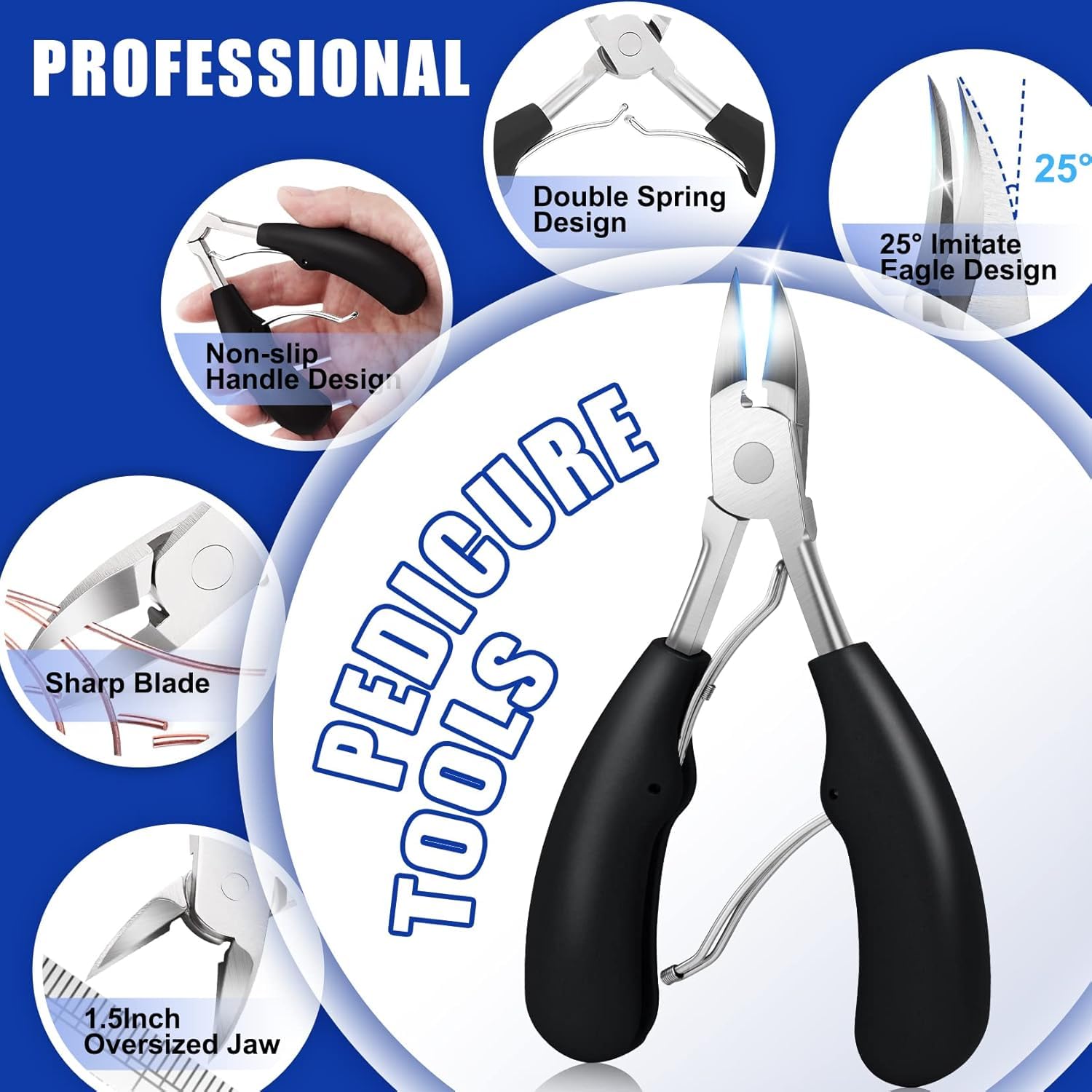 kit de Traitement des Ongles Incarnés – Pince à Ongles Incarnés et Outils de Correction avec Instruments en Acier Inoxydable