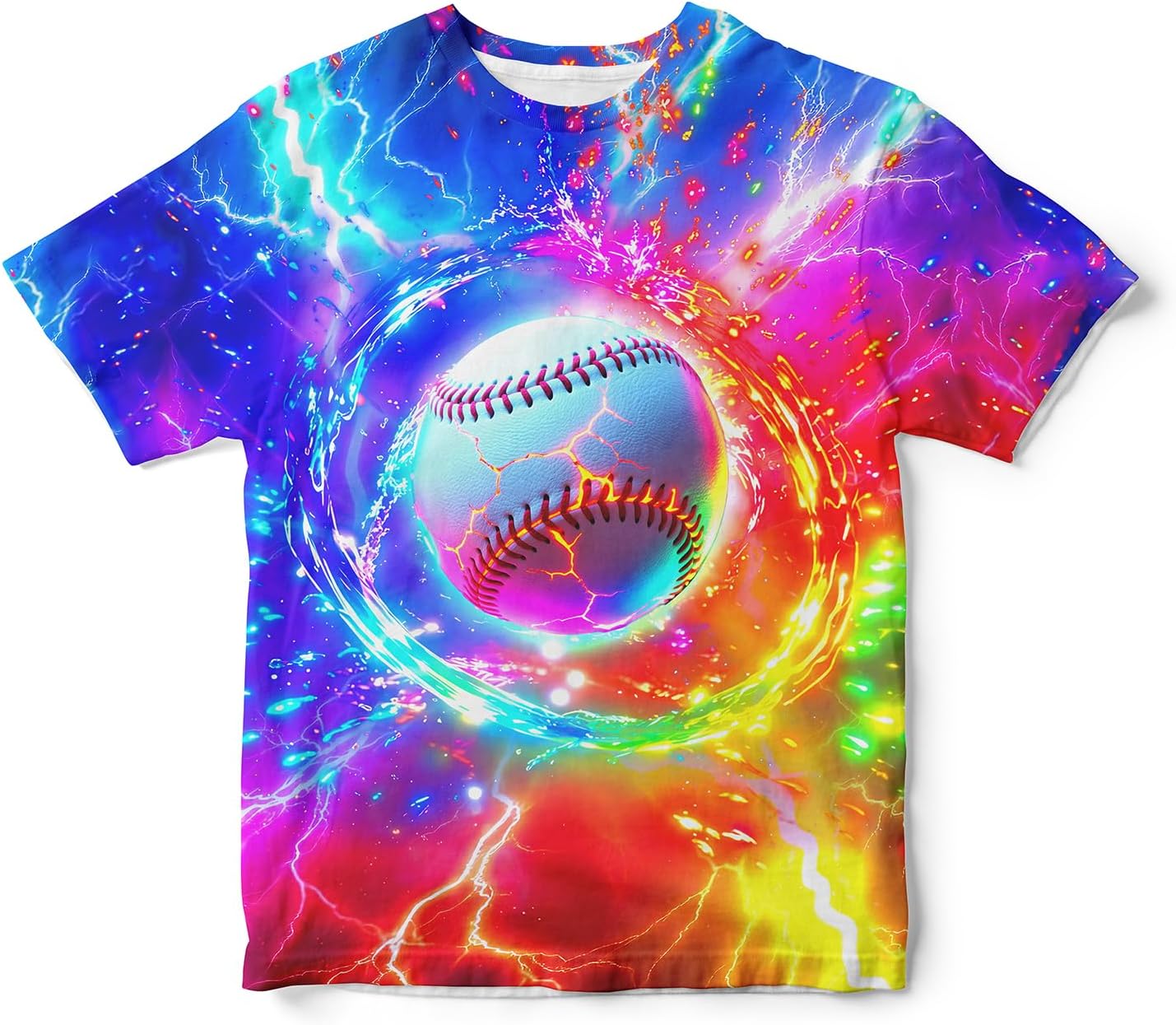 Sports Shirts for Boys Kids T Shirt Gaming Tshirt Short Sleeve 3D Graphic Tie Dye Crew Neck Tee Shirts Tops Size 6-16