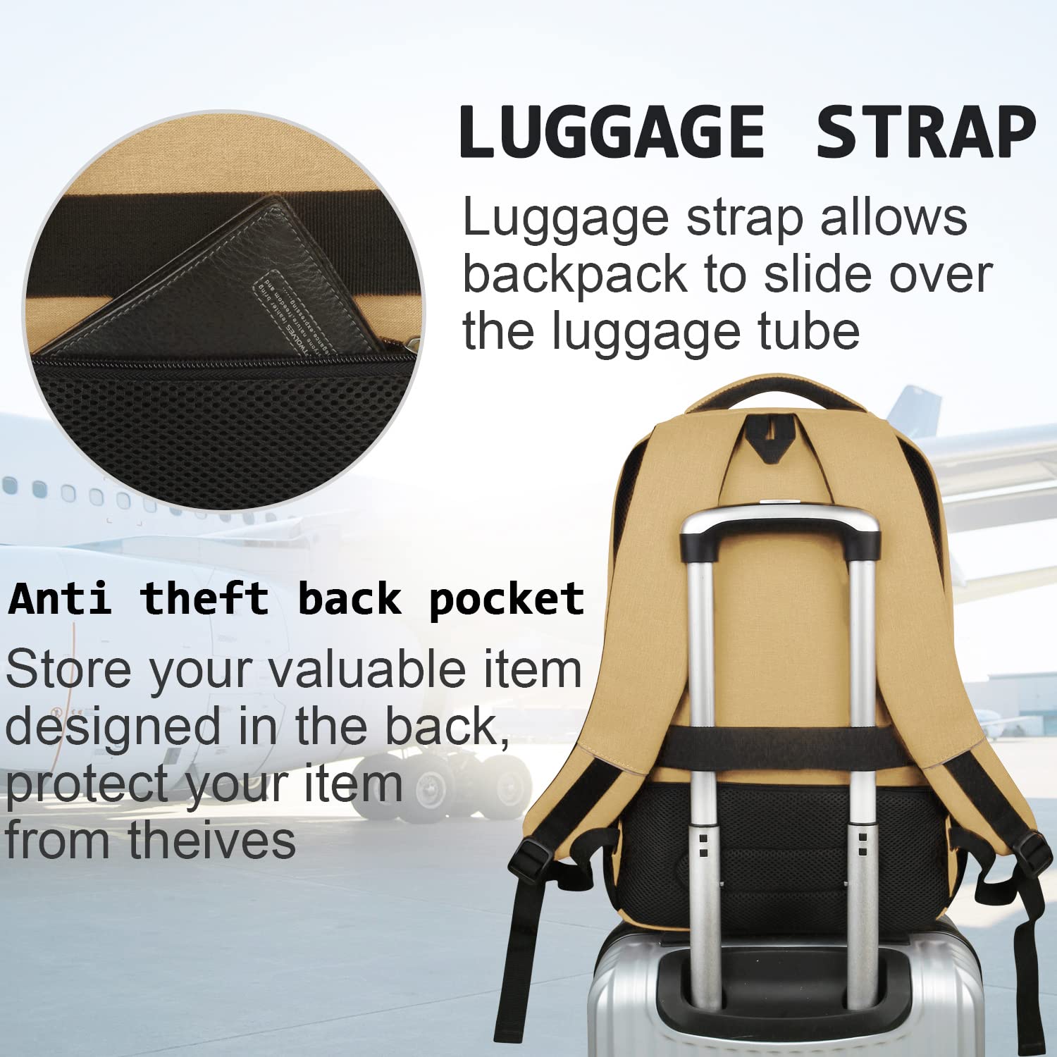 Volher Laptop Backpack,Business Travel Anti Theft Slim College Backpack — Amazon image 28