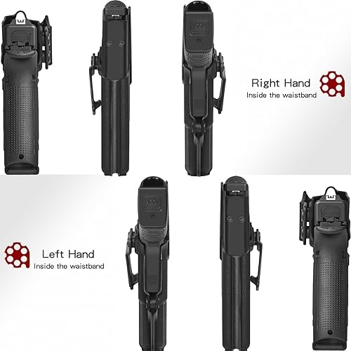 Miniatura 3 de Amberide Funda Glock 20 IWB, funda de transporte oculta Kydex para Glock 20/21/22 Gen3-5, lista para estándar y óptica, retención Posi-Click