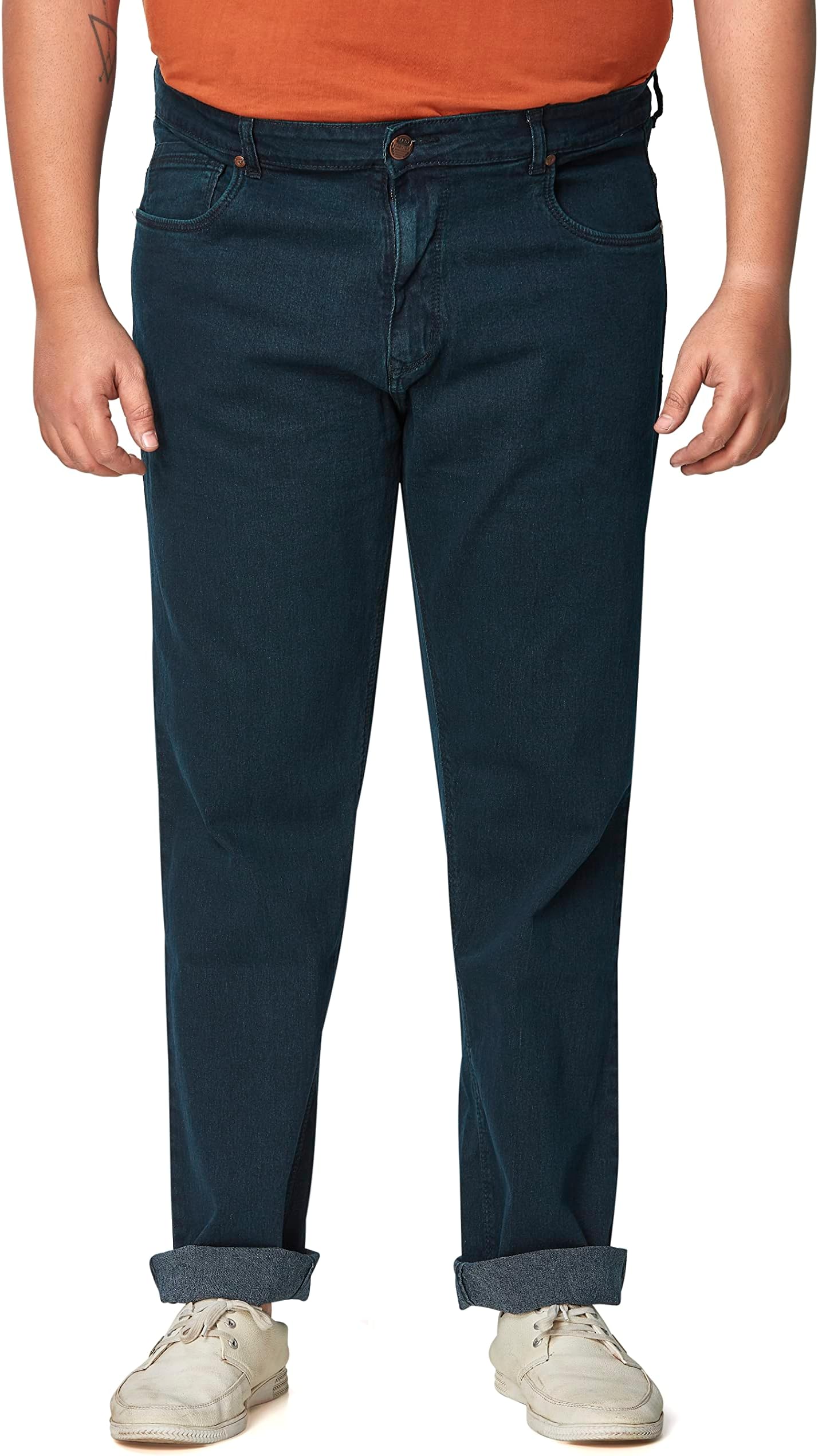 ReelizeMen's Denim Jeans | Solid, Regular Jeans | Ideal for Casual/Party/Office wear| Plus Size