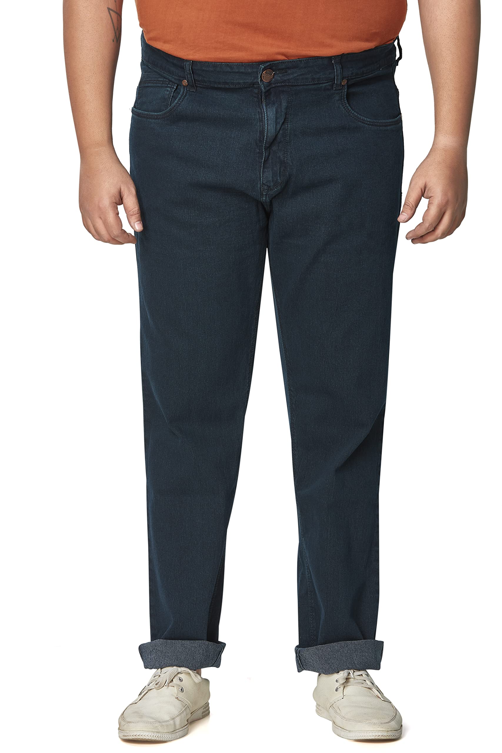 ReelizeMen's Denim Jeans | Solid, Regular Jeans | Ideal for Casual/Party/Office wear| Plus Size
