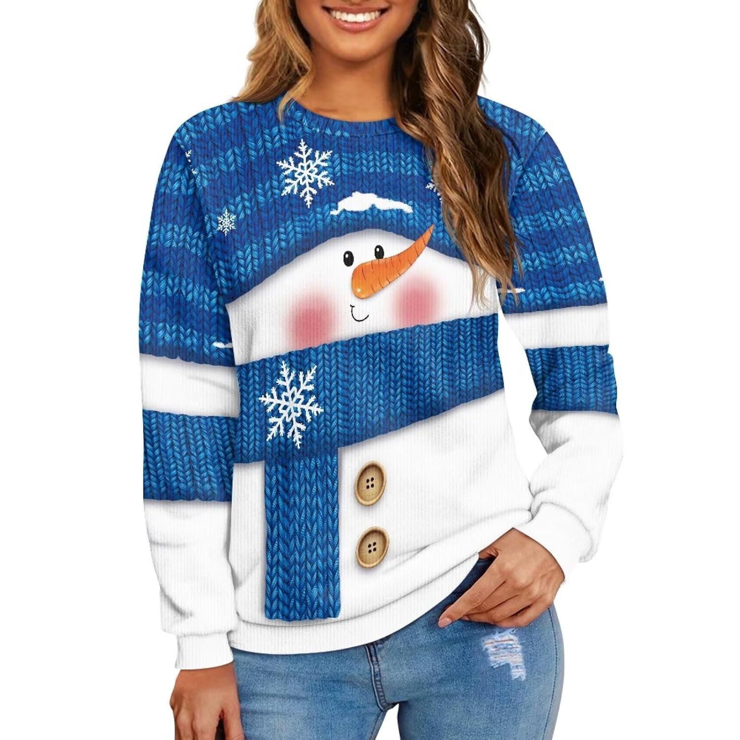Sweaters for Women Fall Winter Oversized Crewneck Long Sleeve Pullover Knit Tops Trendy Jumper Outfits