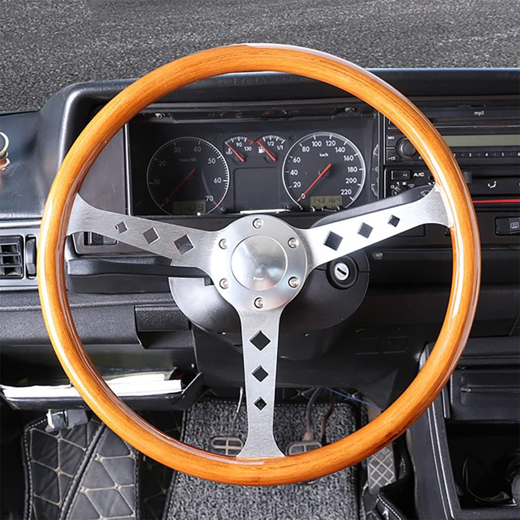 8☆NARDI ウッドステアリング 15インチ 380mm シルバースポーク 楽天