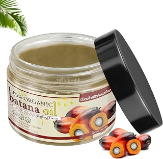 100% Unrefined Raw Batana Oil for Hair Growth,Dr. Sebi Batana Oil from Honduras,Natural Hair Growth Oil Prevents Hair Loss,Repair Damaged Hair.Eliminates Split Ends for Men & Women 4.23 OZ