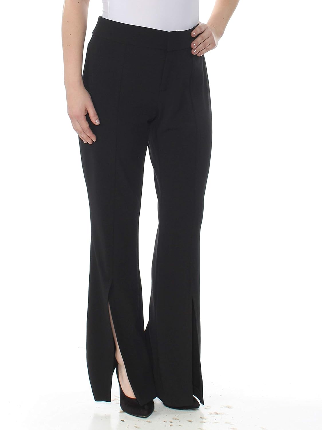 split front flared pants