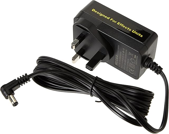 MOOER Wall Adapter Power Supply 9 V DC) for Guitar, PDNW9V2AUK,Black