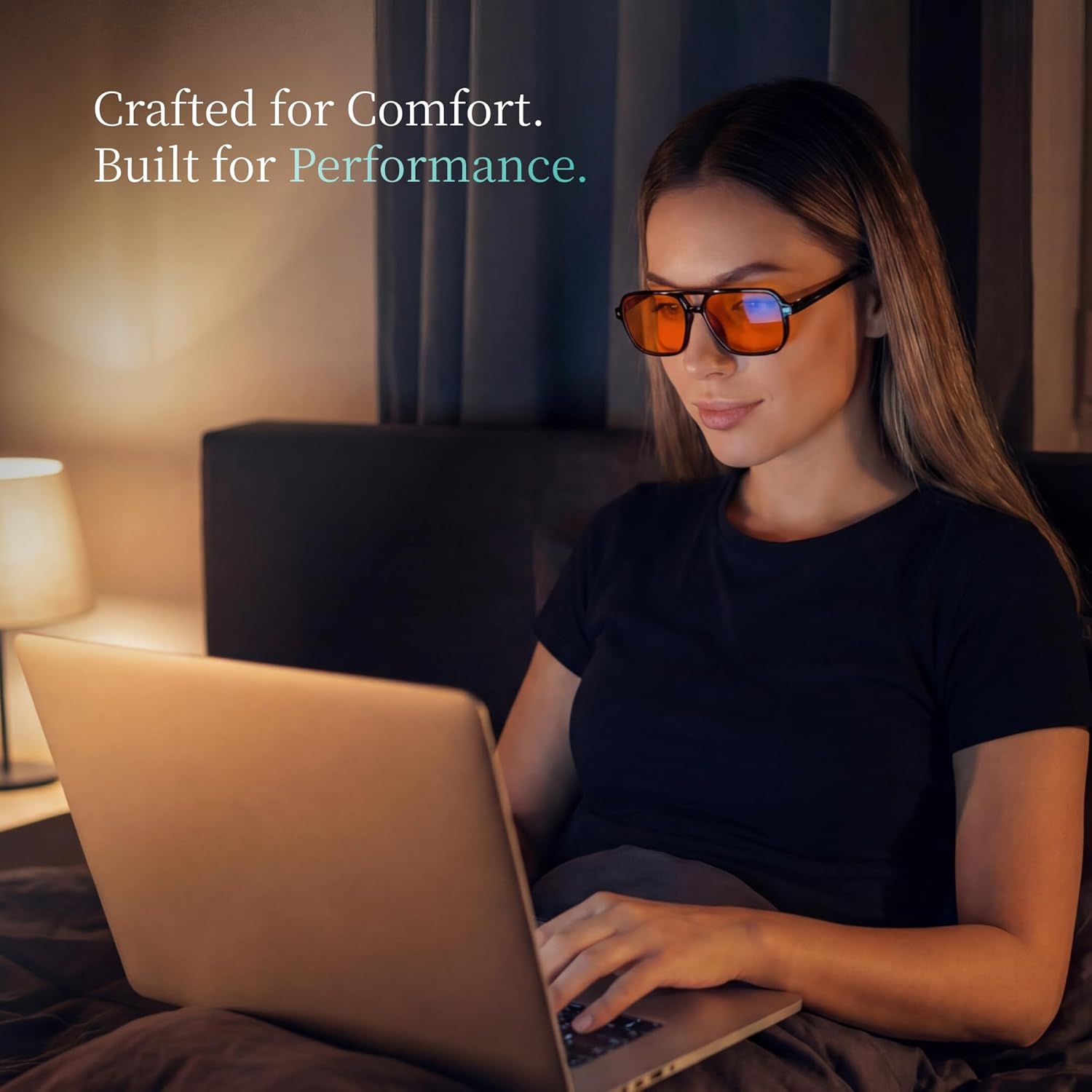 NOX SLEEP Blue Light Blocking Glasses for Men & Women - Sleep Glasses with Advanced Blue Light Blocking