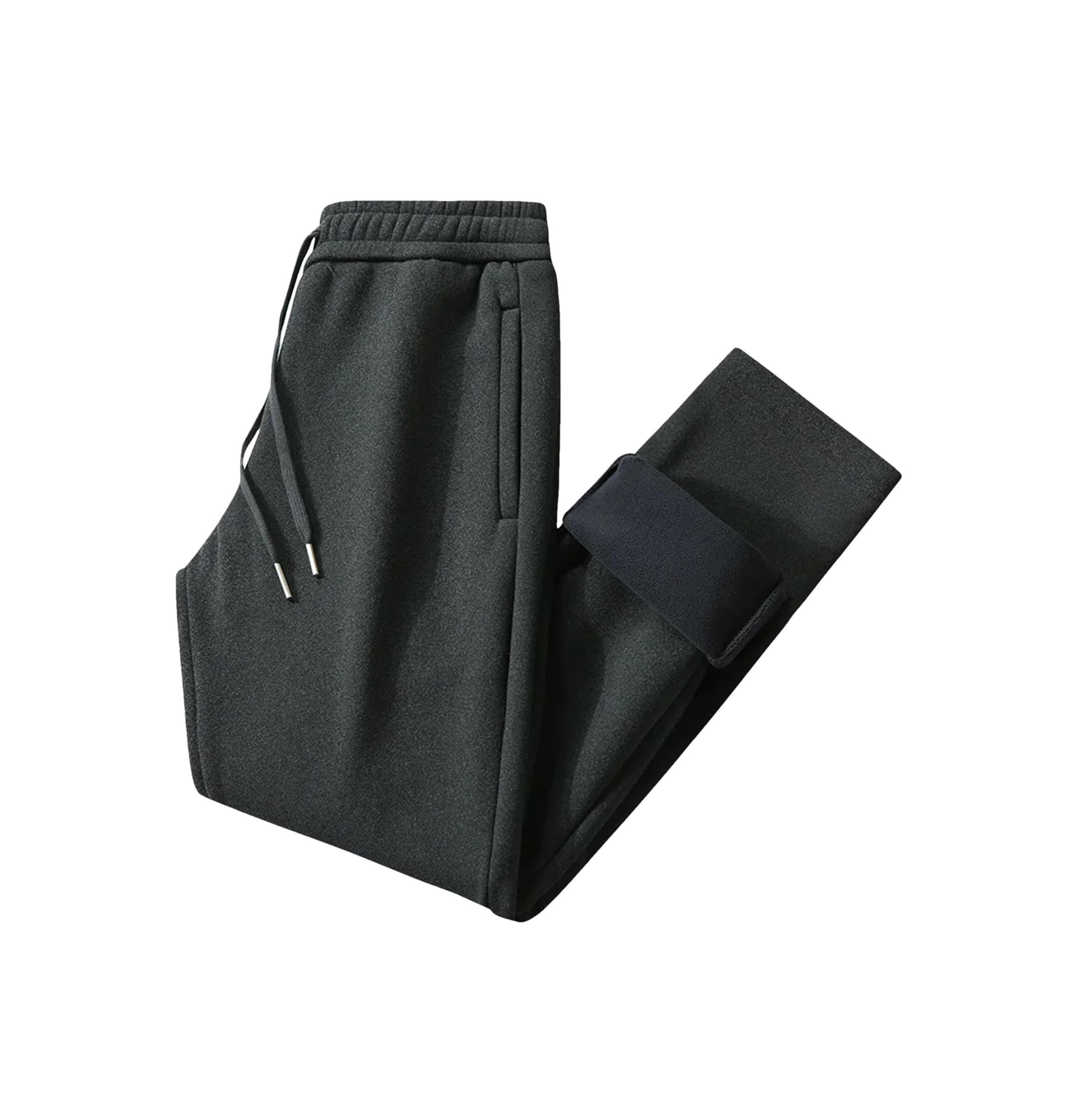 Dcvmvmn Mens Winter Fleece Sweatpants Thicken Warm Jogger Pants Drawstring Straight Track Trousers