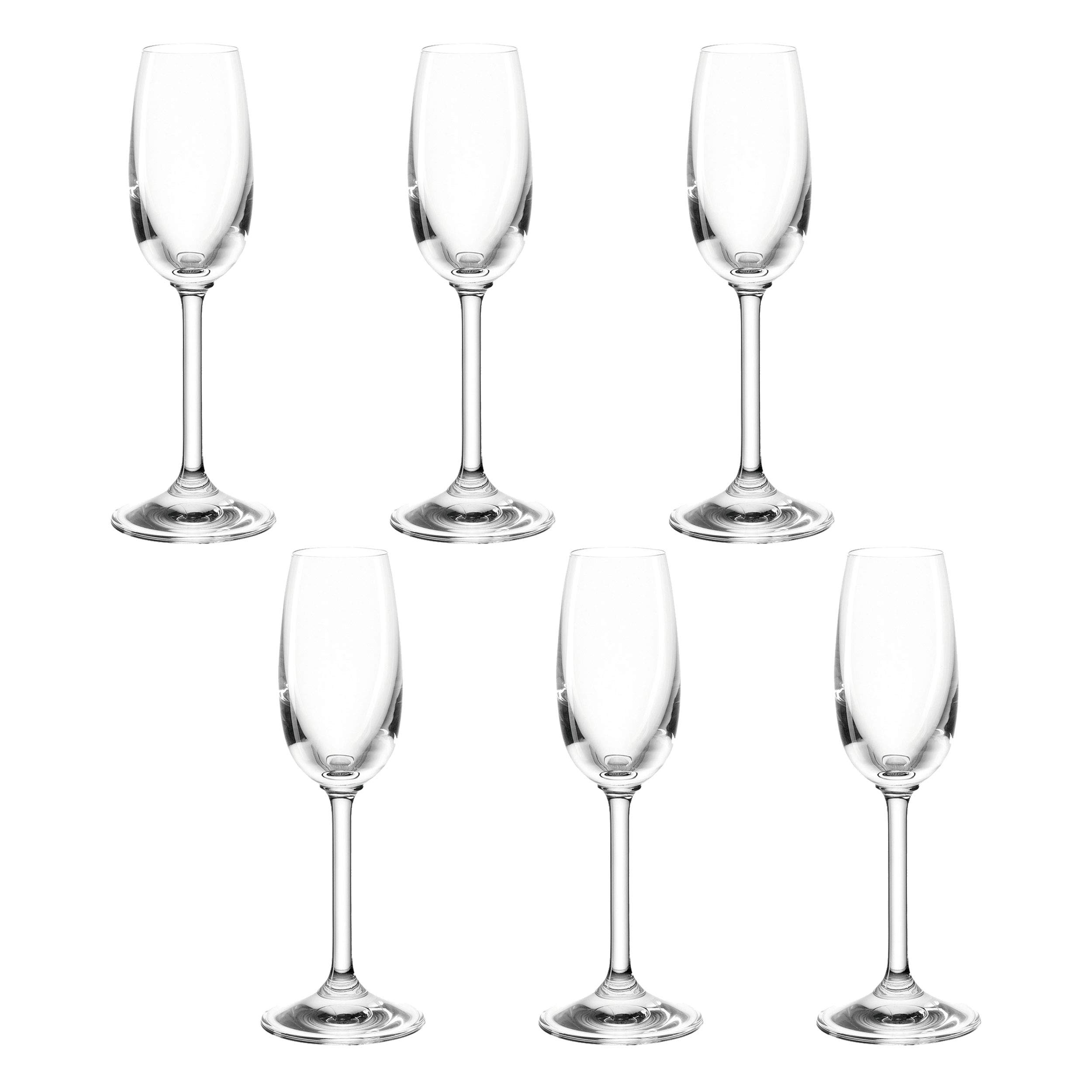 montana pure Grappa-Gläser, 6er Set, spülmaschinenfestes Digestif-Glas, Spirituosen-Gläser im klassischen Stil, Bar-Glas, Likör-Glas, 80 ml, 042387