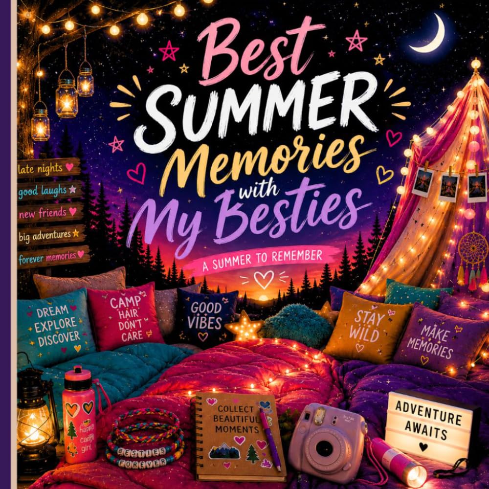 Best Summer Memories with My Besties: A Fun Summer Camp Keepsake Book for Friendship, Campfires & Unforgettable Adventures