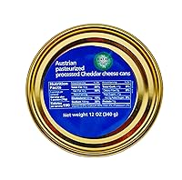 Vista 4 de Happy Cow Halal - Queso procesado austriaco de 12 oz (340 g) lata de fácil apertura, rico sabor a cheddar, larga vida útil, perfecto para cocinar