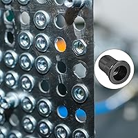 Vista 3 de METALLIXITY 50 tuercas de remache (M8), tuercas de inserción roscadas hexagonales de acero al carbono, para sujetadores mecánicos de muebles