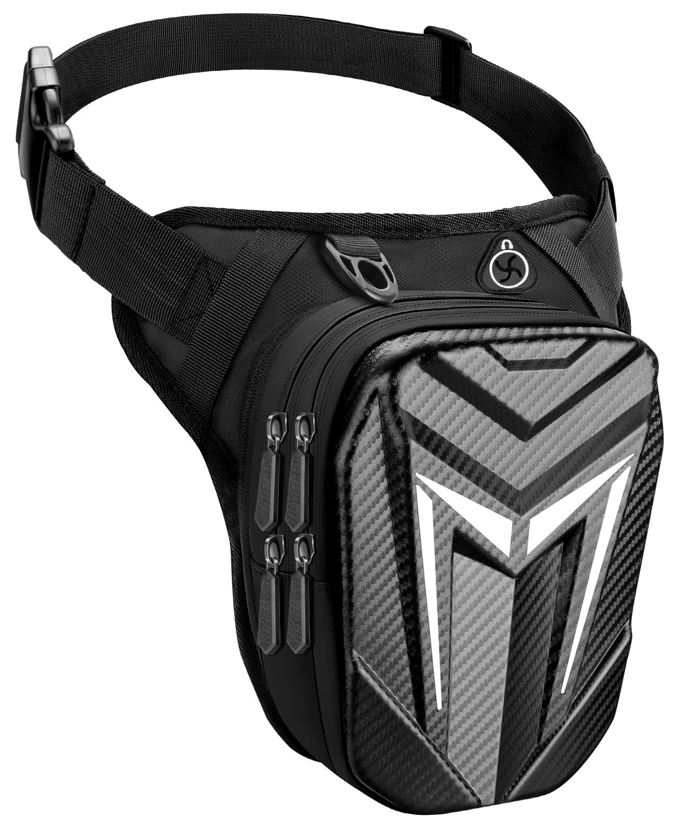 Mohard Beintasche Motorrad, wasserdichte Oberschenkeltasche Gürteltasche, Robuste Eva Motorrad Tasche Bein, Erweiterbare Aufbewahrung Tankrucksack, Sport-Schultertaschen für Radeln, Wandern, Klettern