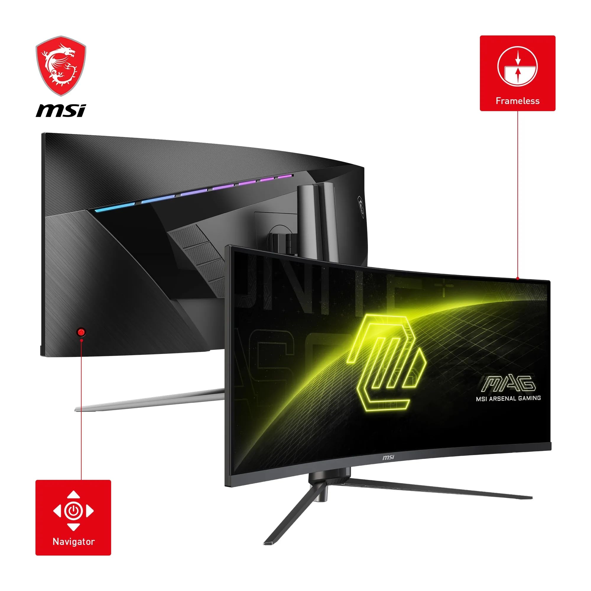 MSI MAG 345CQR Curved Gaming Monitor UWQHD 34 Inch, 1500R