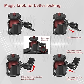 Amazon | SIOTI ミニボールヘッドマウントアダプター 一脚