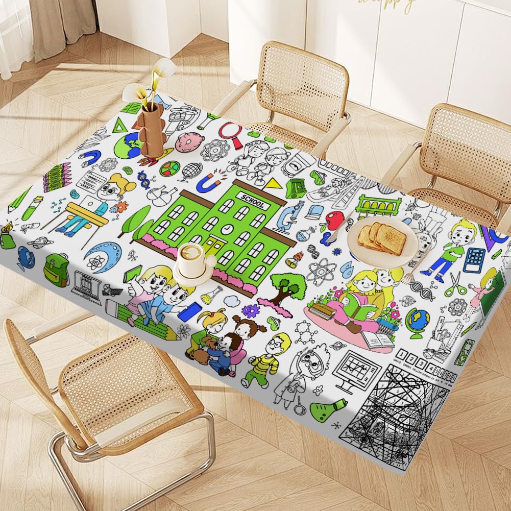 COM-FOUR® 2x Tafelkleed voor het inkleuren - Kleurstelling in beeld XXL met kerstmotieven - Geschilderd tafelkleed voor kinderen - Kleuren tafelkleed Kerstmis - 240 x 135 cm (2 x Kerst COM-FOUR® 2x Tafelkleed voor het inkleuren - Kleurstelling in beeld XXL met kerstmotieven - Geschilderd tafelkleed voor kinderen - Kleuren tafelkleed Kerstmis - 240 x 135 cm (2 x Kerst