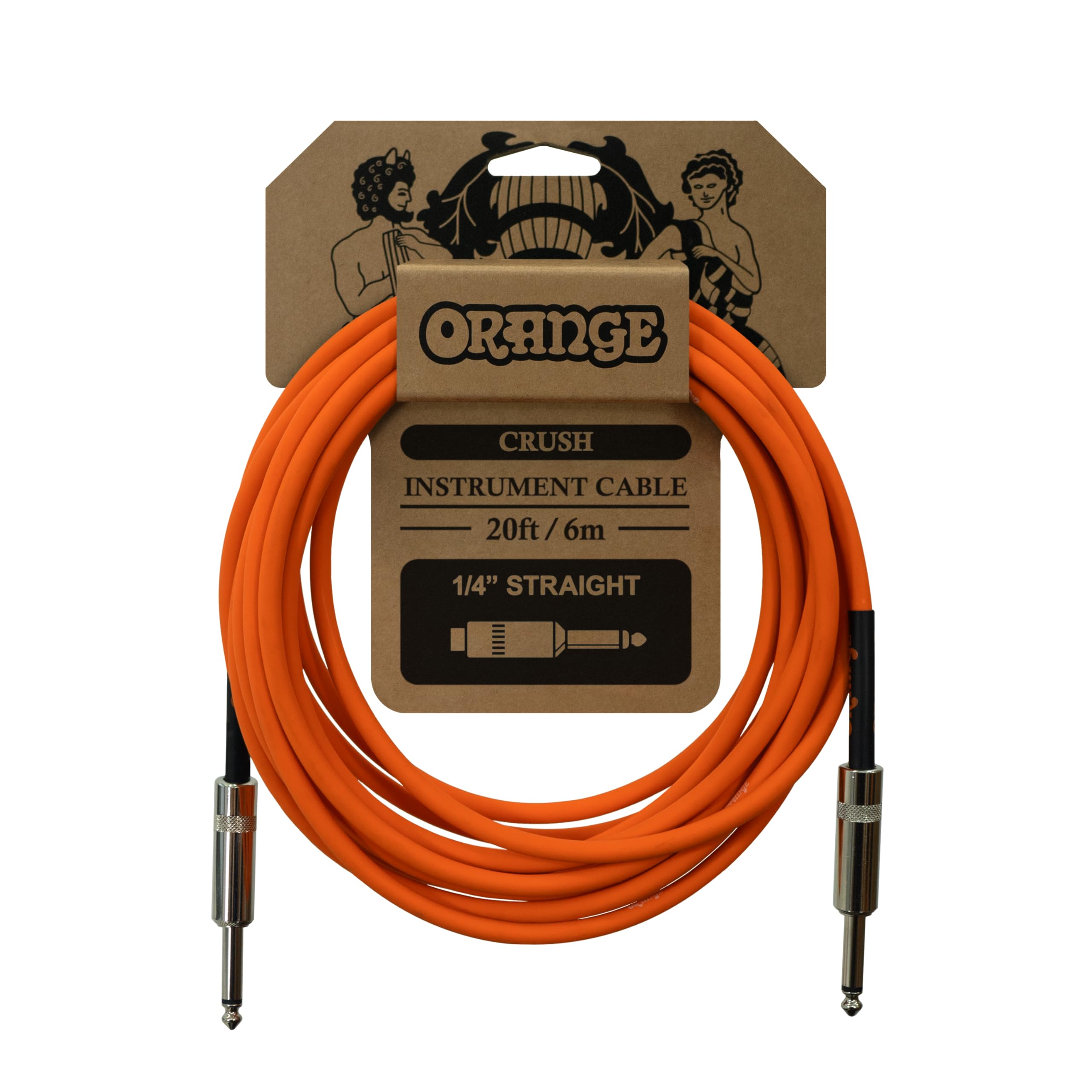 Orange Crush 20ft Instrument Cable, Straight to Straight